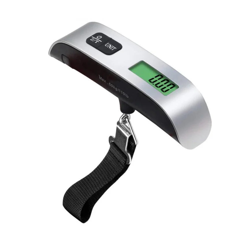 Portable Scale Digital LCD Display 110lb/50kg Electronic Luggage Hanging Suitcase Travel Weighs Baggage Bag Weight Balance Tool DailyAlertDeals