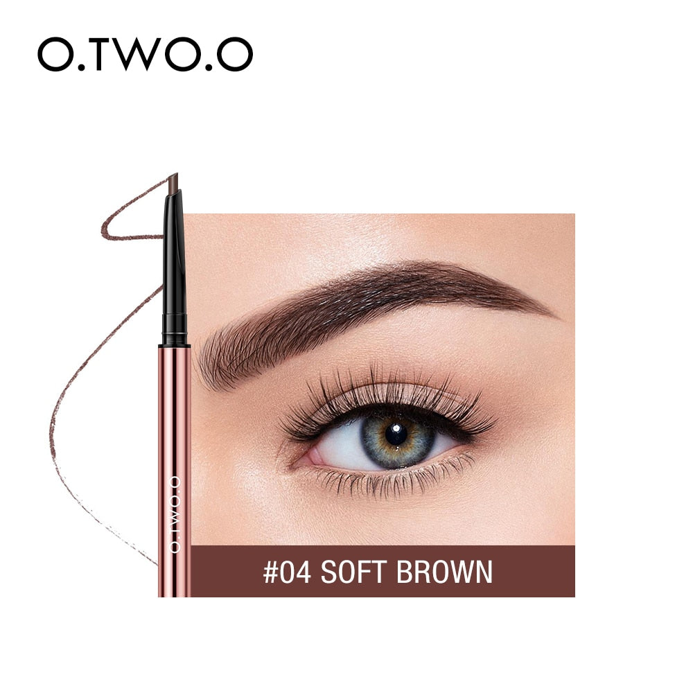 O.TWO.O Ultra Fine Triangle Eyebrow Pencil Precise Brow Definer Long Lasting Waterproof Blonde Brown Eye Brow Makeup 6 Colors 0 DailyAlertDeals 04 Soft Brown China