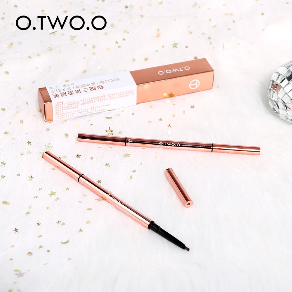 O.TWO.O Ultra Fine Triangle Eyebrow Pencil Precise Brow Definer Long Lasting Waterproof Blonde Brown Eye Brow Makeup 6 Colors DailyAlertDeals