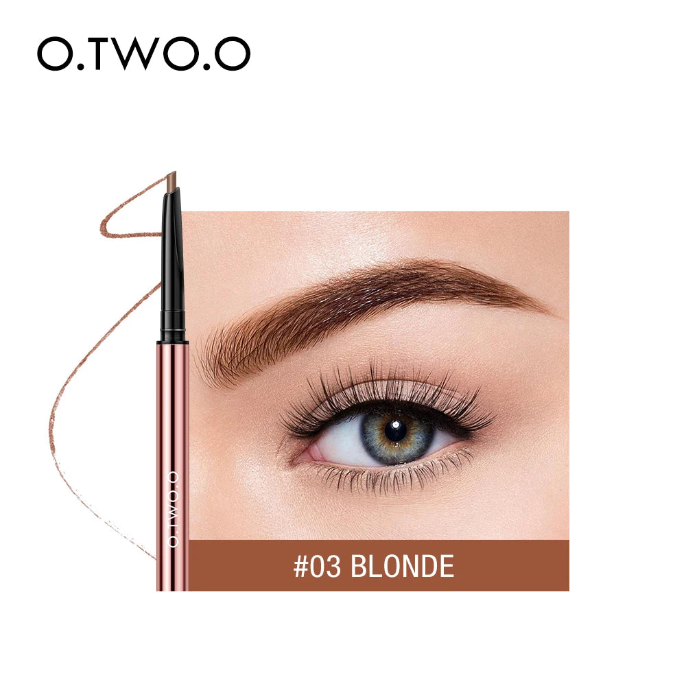 O.TWO.O Ultra Fine Triangle Eyebrow Pencil Precise Brow Definer Long Lasting Waterproof Blonde Brown Eye Brow Makeup 6 Colors DailyAlertDeals 03 Blonde China