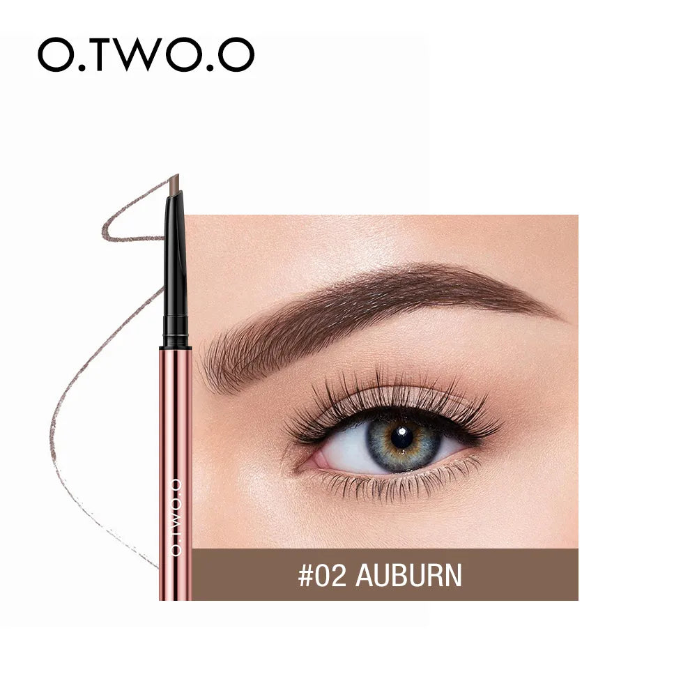 O.TWO.O Ultra Fine Triangle Eyebrow Pencil Precise Brow Definer Long Lasting Waterproof Blonde Brown Eye Brow Makeup 6 Colors DailyAlertDeals 02 Auburn China