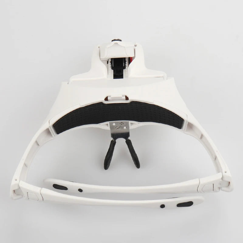 5 Lens Adjustable Headband Magnifying Glass Magnifier With LED Light lamp Magnifying Glasses For False Lashes Eyelash Extension DailyAlertDeals