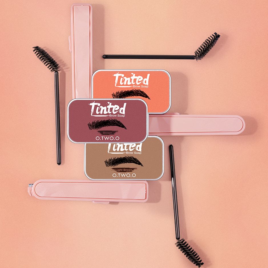 O.TWO.O Eyebrow Gel Wax Brow Soap 4 Color Tint Eyebrow Enhancer Natural Makeup Soap Brow Sculpt Lift Make-up for Women 0 DailyAlertDeals