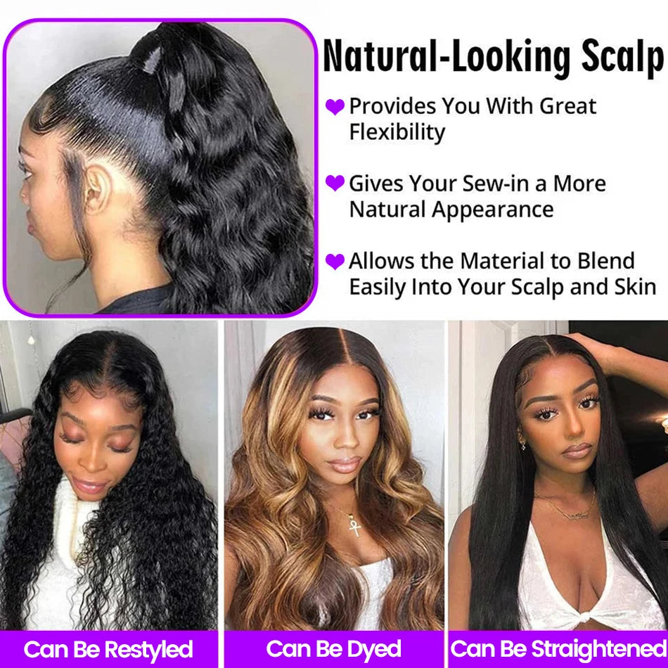 13x4 HD Transparent Lace Front Human Hair Wigs Body Wave Lace Front Wig 13x6 Lace Frontal Wig Brazilian Body Wave Human Hair Wig  DailyAlertDeals