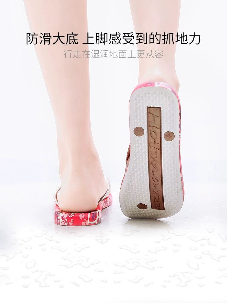 Internet Celebrity Ins Trendy Splint Seaside Large-Size Flip-Flops DailyAlertDeals