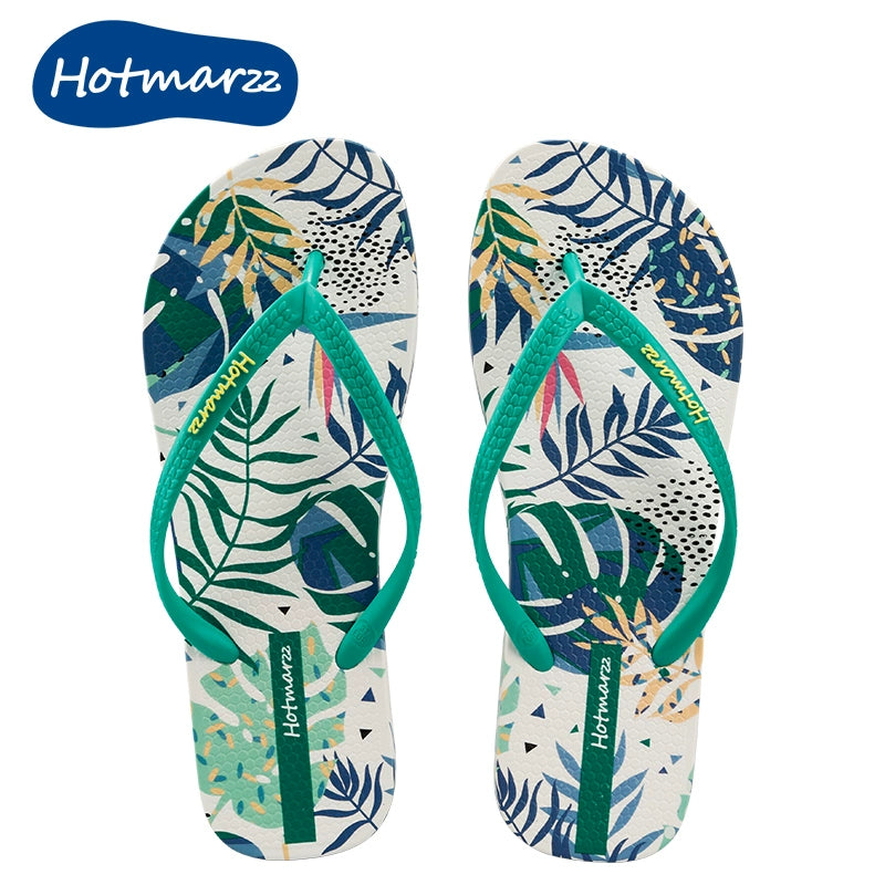 Summer Outdoor Non-Slip Bath Splint Swimming Flip-Flops DailyAlertDeals Green (green trace from the forest) 35