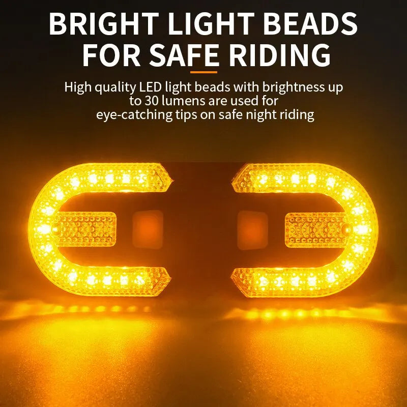 Bike Turn Signal Rear Light LED Bicycle Lamp USB Rechargeable Bike Wireless Lights Back MTB Tail Light Bike Accessories DailyAlertDeals