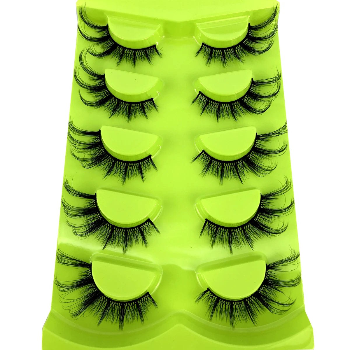 HBZGTLAD Cat eye Eyelashes 3D Natural False Lashes Fluffy Soft Cross 5 pairs Manga Lashes Wispy Natural Eyelash Extension Makeup DailyAlertDeals 5pairs-XMH-2