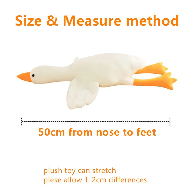 50/130CM Hot Goose Plush Stuffed Soft Duck Sleeping Pillow Sofa Cushion Kids Girlfriend Birthday Gift DailyAlertDeals