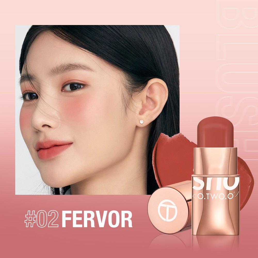 O.TWO.O Lipstick Blush Stick 3-in-1 Eyes Cheek and Lip Tint Buildable Waterproof Lightweight Cream Multi Stick Makeup for Women 0 DailyAlertDeals FERVOR China