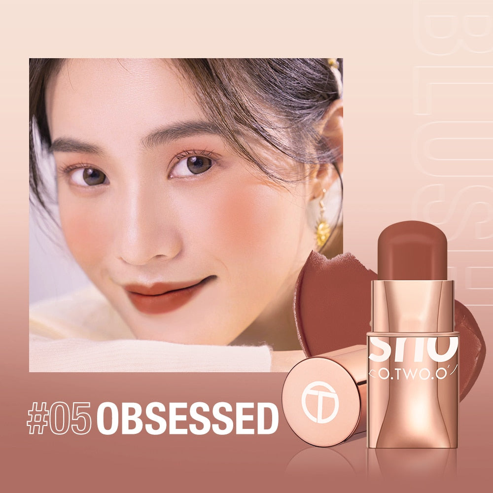 O.TWO.O Lipstick Blush Stick 3-in-1 Eyes Cheek and Lip Tint Buildable Waterproof Lightweight Cream Multi Stick Makeup for Women 0 DailyAlertDeals OBSESSED China