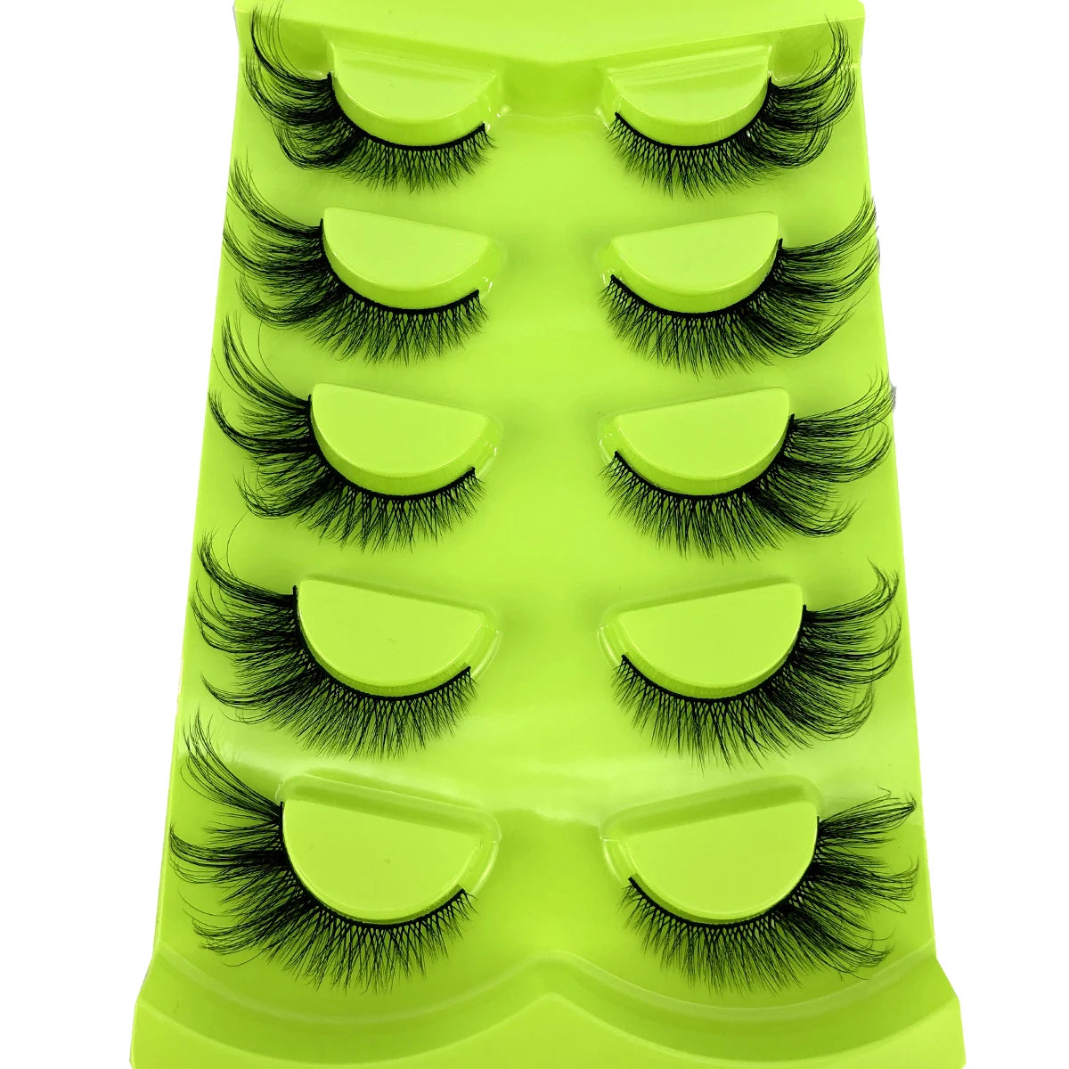 HBZGTLAD Cat eye Eyelashes 3D Natural False Lashes Fluffy Soft Cross 5 pairs Manga Lashes Wispy Natural Eyelash Extension Makeup DailyAlertDeals 5pairs-XMH-4