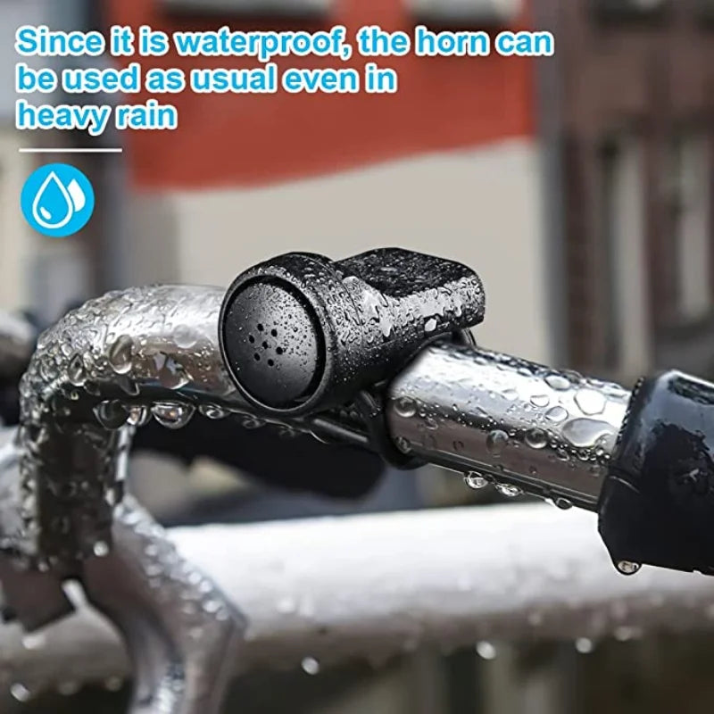 Bicycle Horn Motorcycle Electric Bell Horn 4 Modes USB Rechargeable Mountain Road Cycling Anti-theft Alarm Horn Bike Accessories DailyAlertDeals