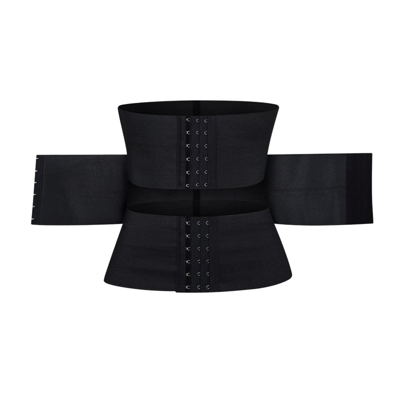MISTHIN Latex Waist Trainer Double Belt Corset For Women Adjustable Corset Belly Reducing Fajas Girdle Firm Shaper 0 DailyAlertDeals Black XS China
