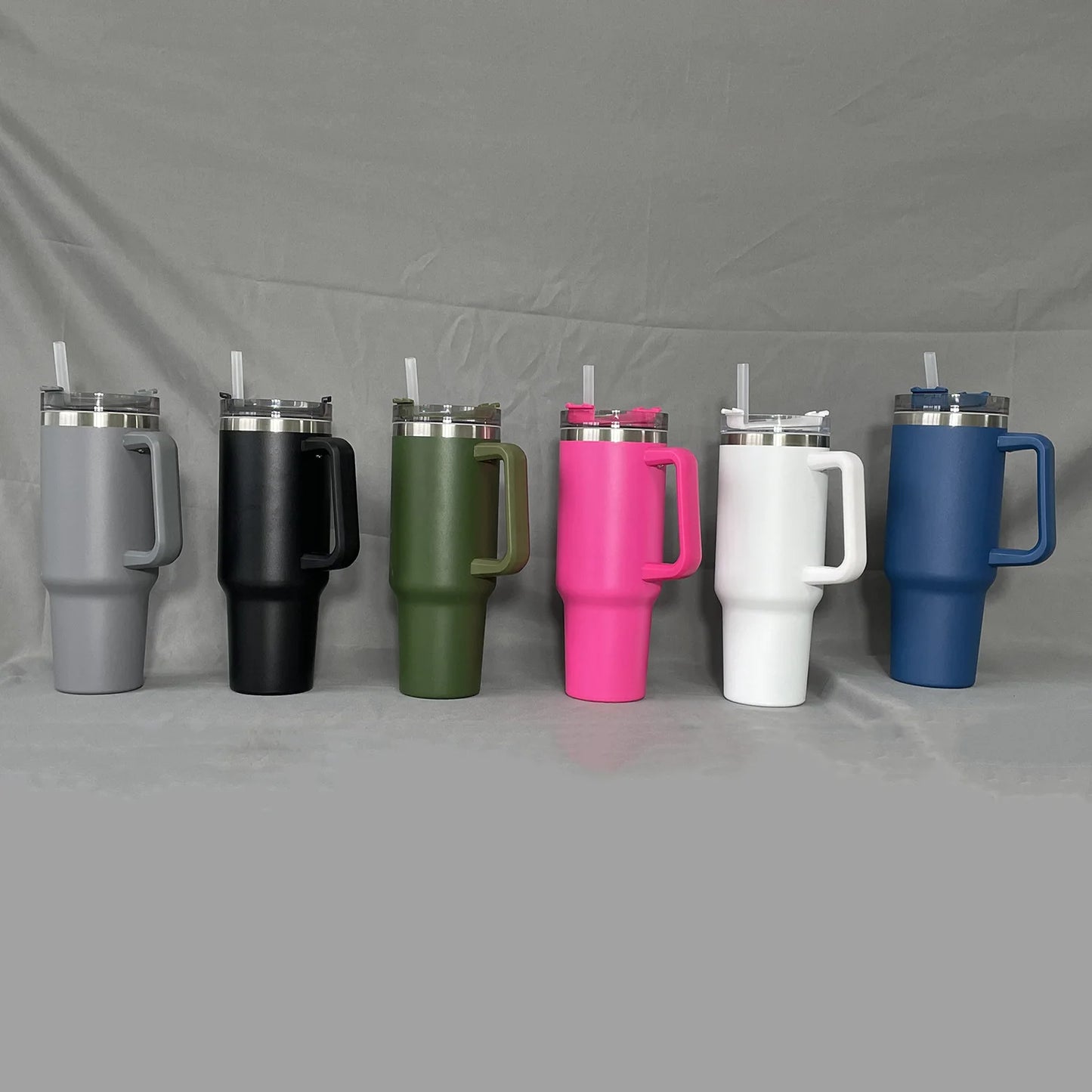 1PC Bingba Cup Car Large Capacity Portable Handle Cup Stainless Steel Insulation Cup Coffee Insulation Cup 40oz DailyAlertDeals