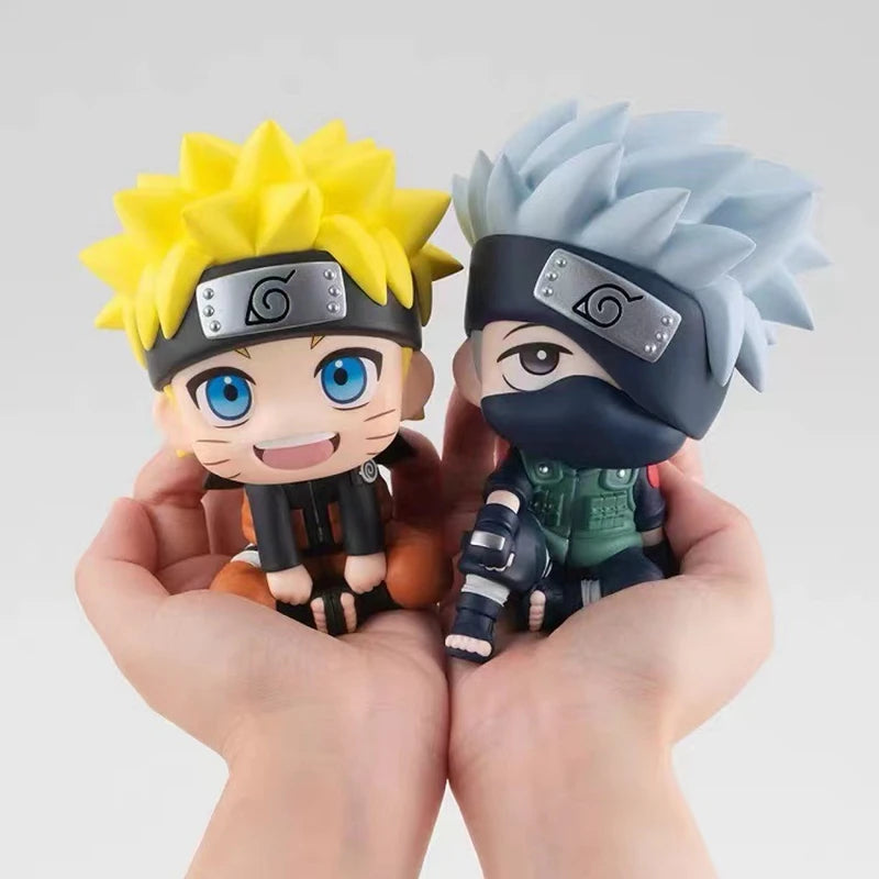 9cm Naruto Anime Figure Naruto Kakashi Action Figure Q Version Kawaii Sasuke Itachi Figurine Car Decoration Collection Model Toy  DailyAlertDeals