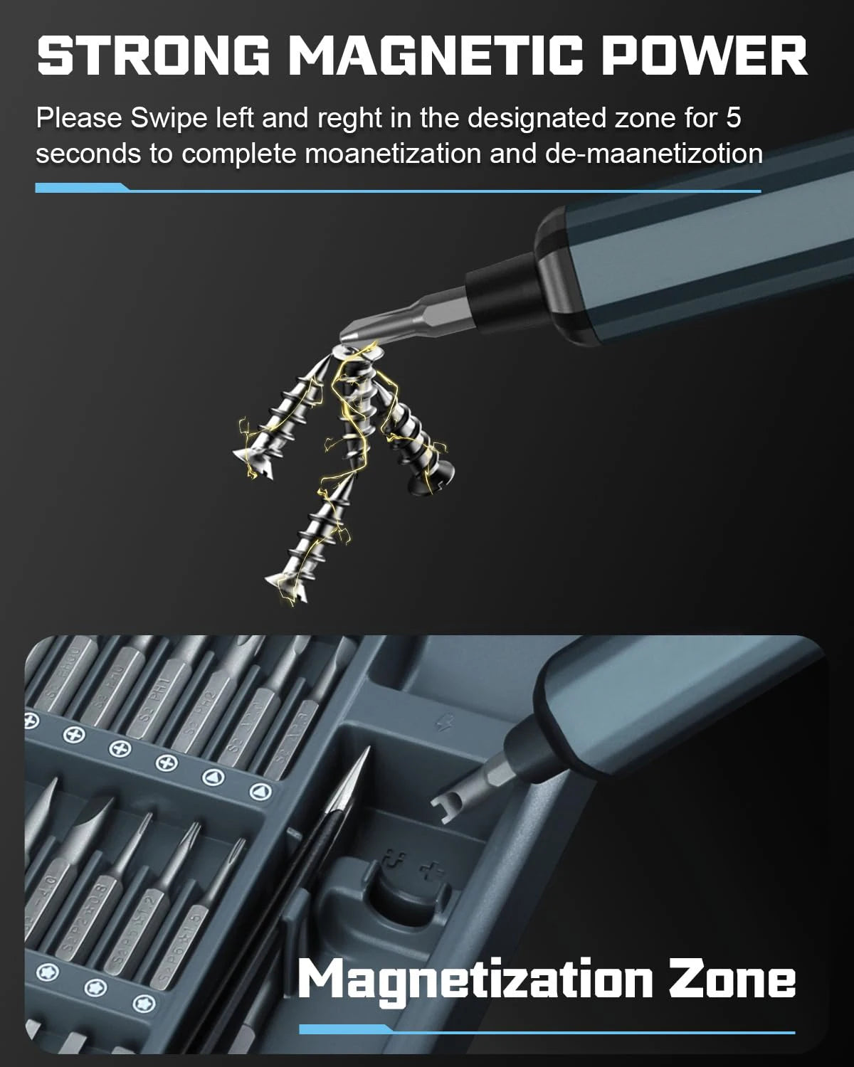 68 in 1 Electric Screwdriver Set 5 Torque Settings Precision Power Tool Magnetic Screw Driver Bits for iPhone Glasses Watch PC DailyAlertDeals