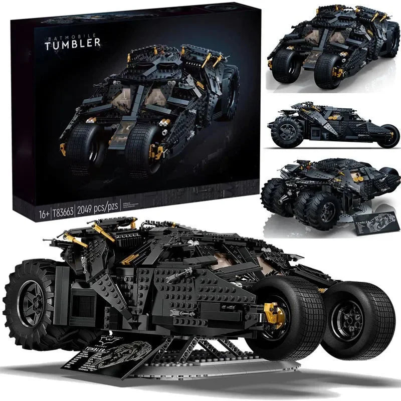 MINISO Disney 2049PCS Pellets Bricks The Batmobile Tumbler BatPod Motorcycle Set Model Building Blocks Boys 76240 Gifts Kids Toy DailyAlertDeals