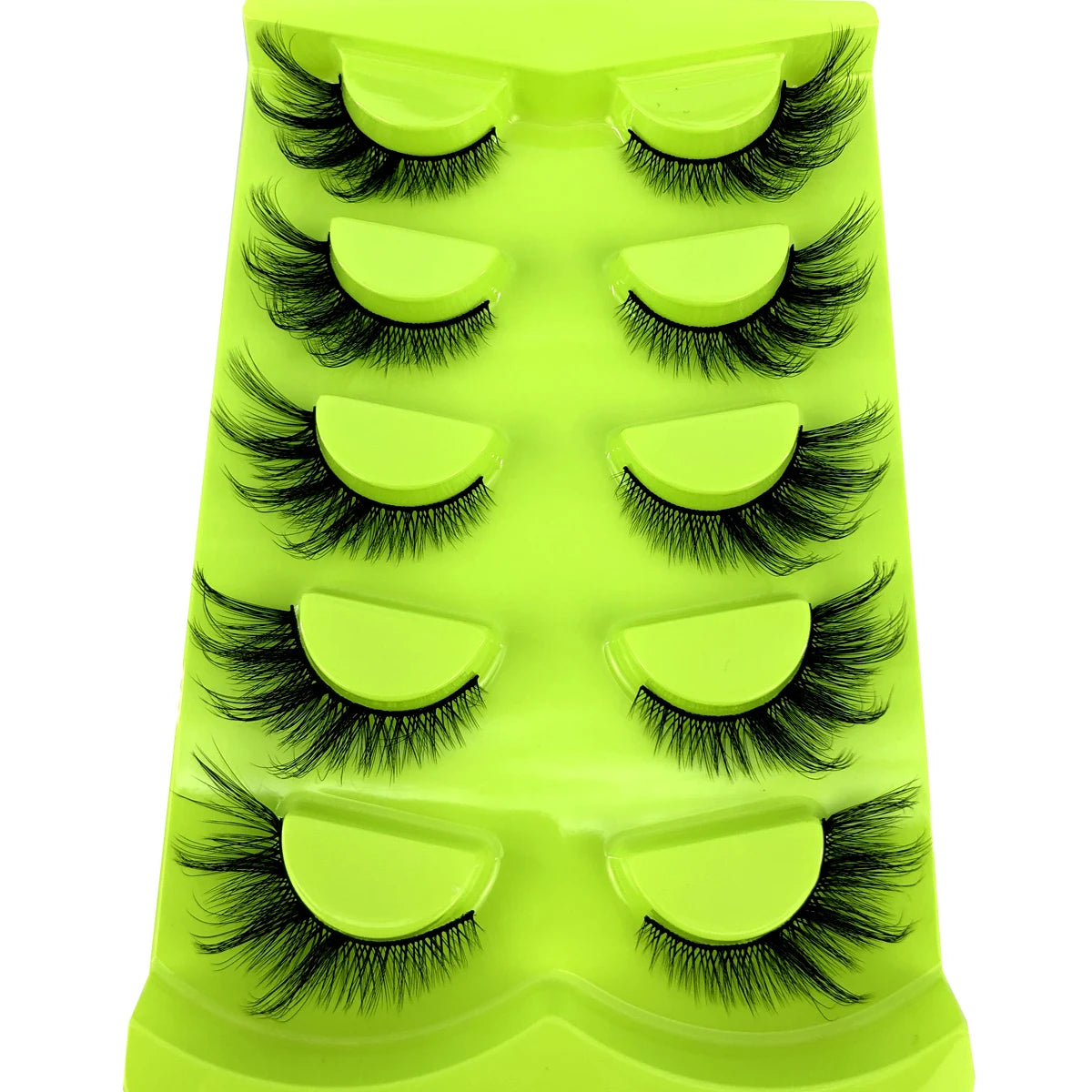 HBZGTLAD Cat eye Eyelashes 3D Natural False Lashes Fluffy Soft Cross 5 pairs Manga Lashes Wispy Natural Eyelash Extension Makeup DailyAlertDeals 5pairs-XMH-3