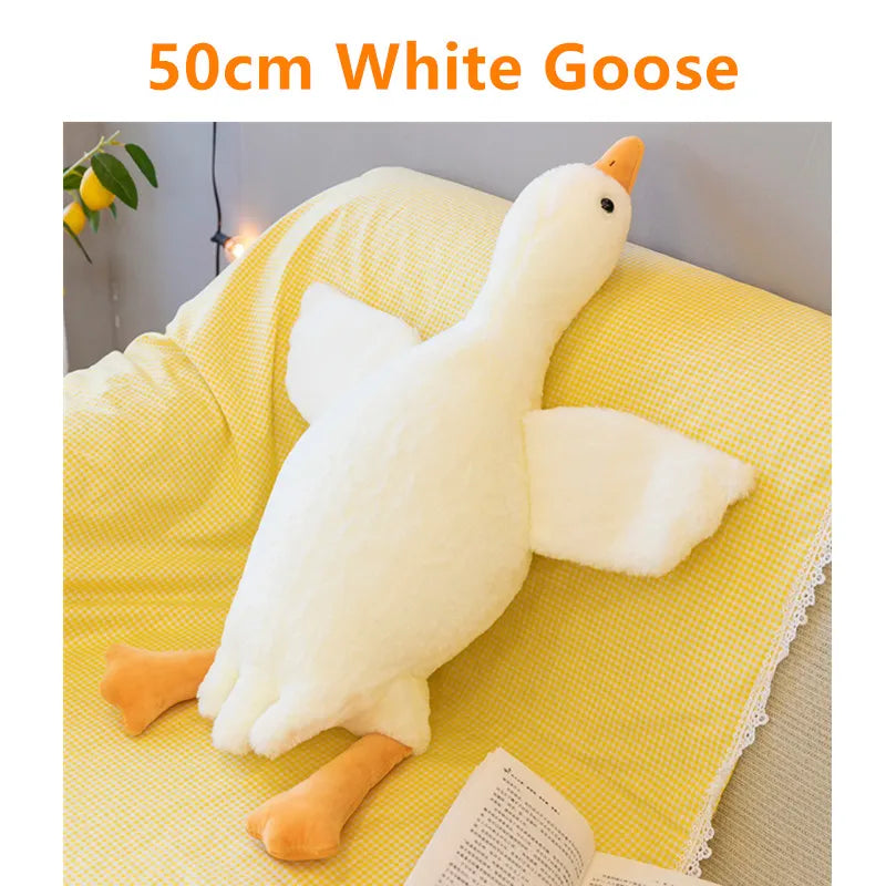 50/130CM Hot Goose Plush Stuffed Soft Duck Sleeping Pillow Sofa Cushion Kids Girlfriend Birthday Gift DailyAlertDeals