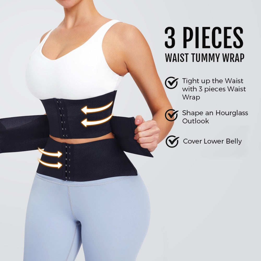 MISTHIN Latex Waist Trainer Double Belt Corset For Women Adjustable Corset Belly Reducing Fajas Girdle Firm Shaper 0 DailyAlertDeals