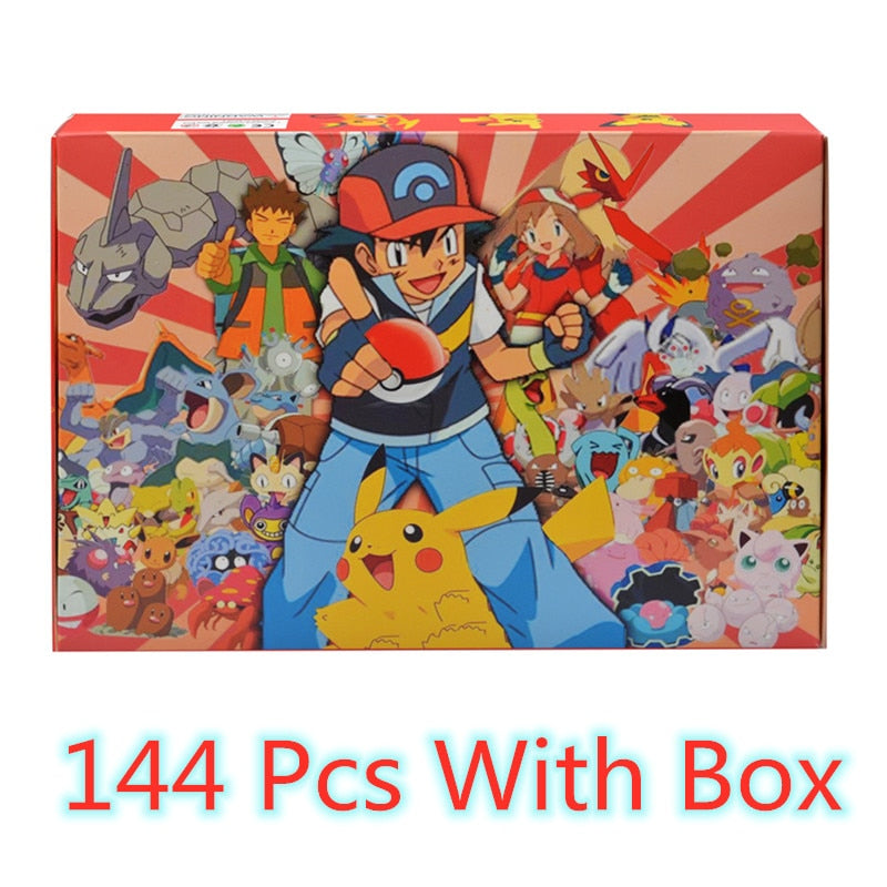 144 Style Pokemon Figure Toys Anime Pikachu Action Figure Model Ornamental Decoration Collect Toys For Children's Christmas Gift 0 DailyAlertDeals 144 Pcs With Box