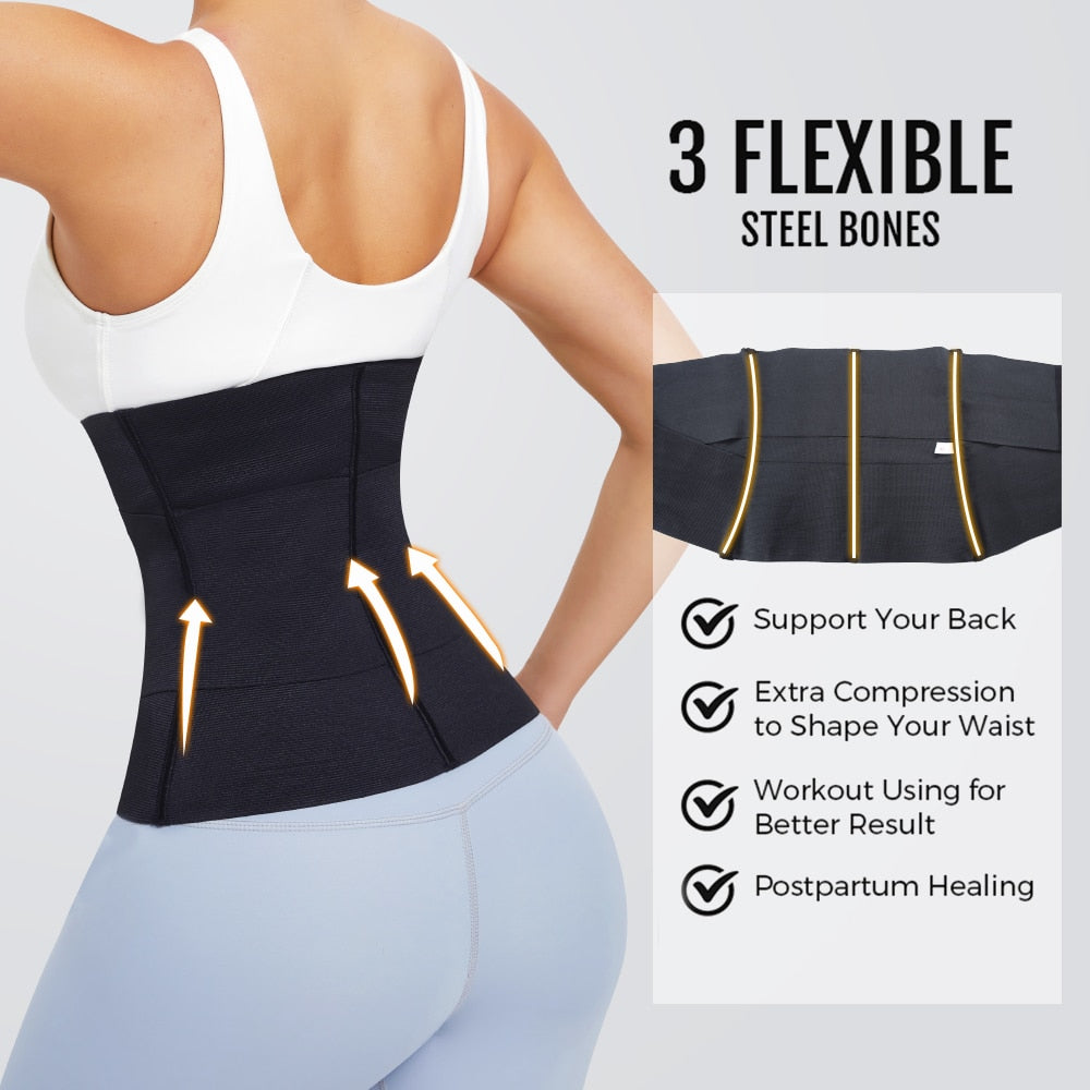 MISTHIN Latex Waist Trainer Double Belt Corset For Women Adjustable Corset Belly Reducing Fajas Girdle Firm Shaper 0 DailyAlertDeals