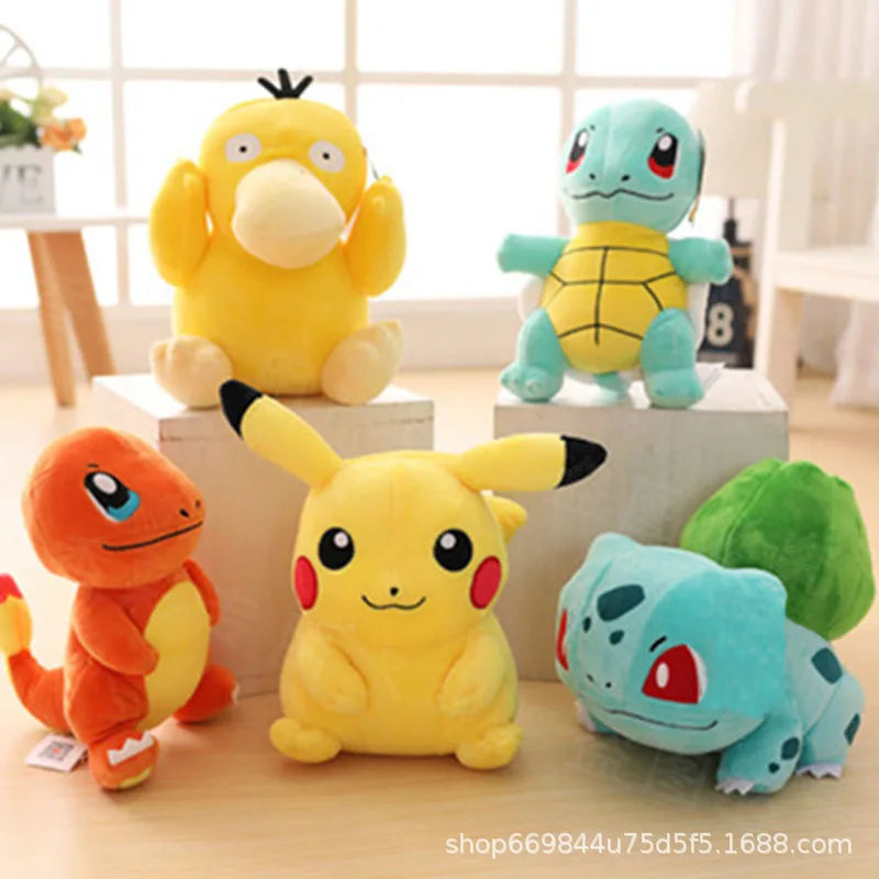 20cm Pokemon Stuffed Plush Toys Kawaii Pikachu Raichu Jenny Turtle Anime Doll Kids Birthday Christmas Gift DailyAlertDeals