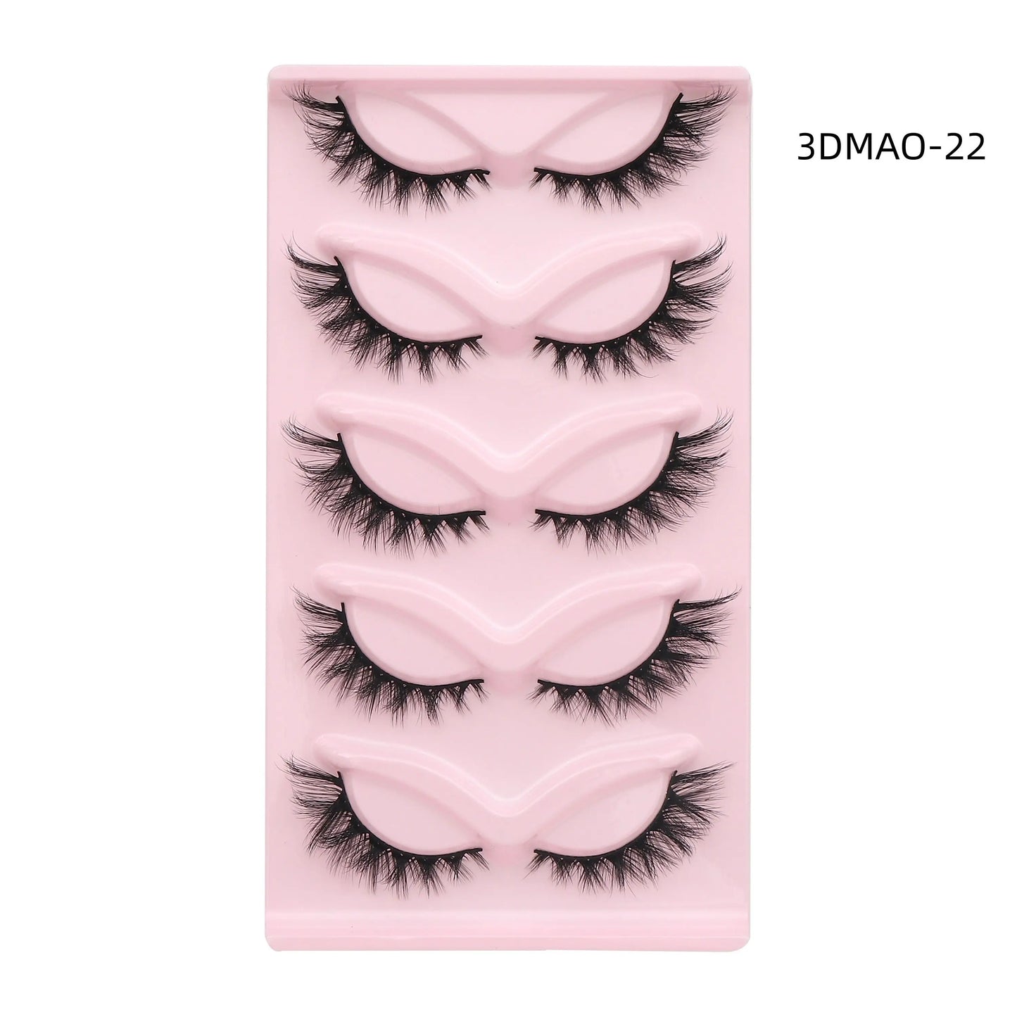 HBZGTLAD Cat eye Eyelashes 3D Natural False Lashes Fluffy Soft Cross 5 pairs Manga Lashes Wispy Natural Eyelash Extension Makeup DailyAlertDeals 5pairs-MA022