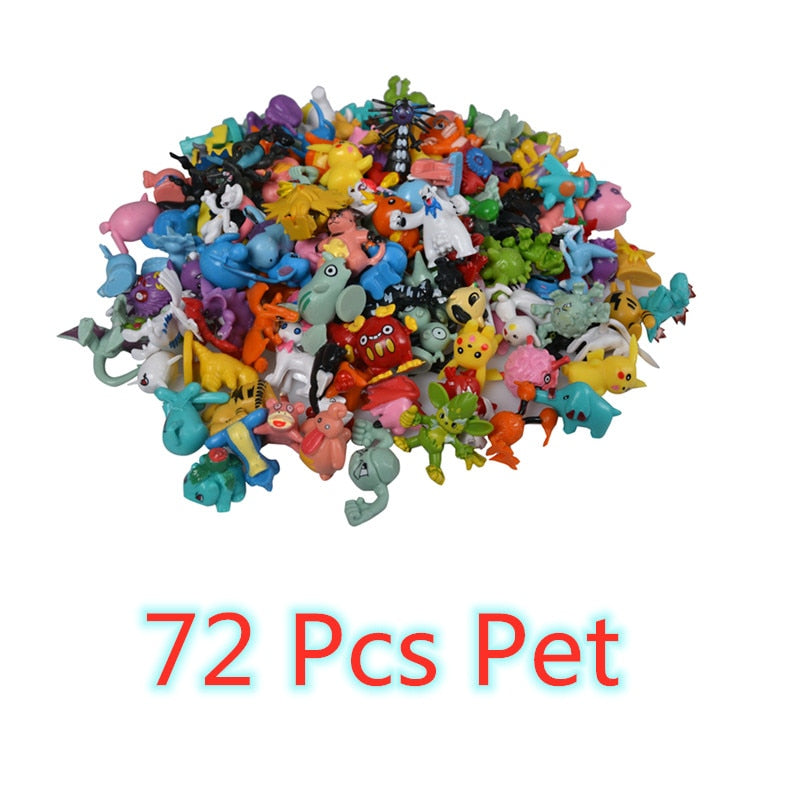 144 Style Pokemon Figure Toys Anime Pikachu Action Figure Model Ornamental Decoration Collect Toys For Children's Christmas Gift 0 DailyAlertDeals 72 Pcs