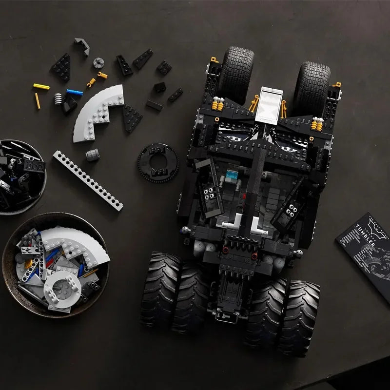 MINISO Disney 2049PCS Pellets Bricks The Batmobile Tumbler BatPod Motorcycle Set Model Building Blocks Boys 76240 Gifts Kids Toy DailyAlertDeals