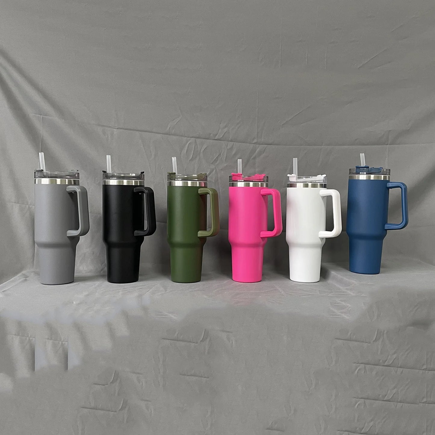1PC Bingba Cup Car Large Capacity Portable Handle Cup Stainless Steel Insulation Cup Coffee Insulation Cup 40oz DailyAlertDeals