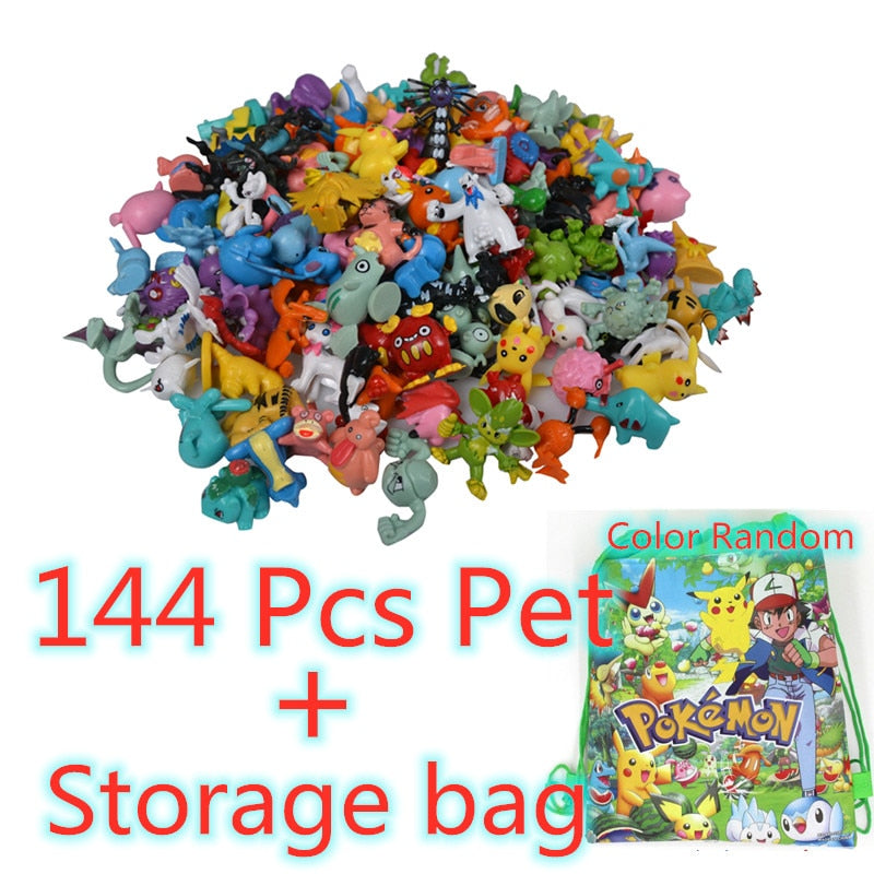 144 Style Pokemon Figure Toys Anime Pikachu Action Figure Model Ornamental Decoration Collect Toys For Children's Christmas Gift 0 DailyAlertDeals