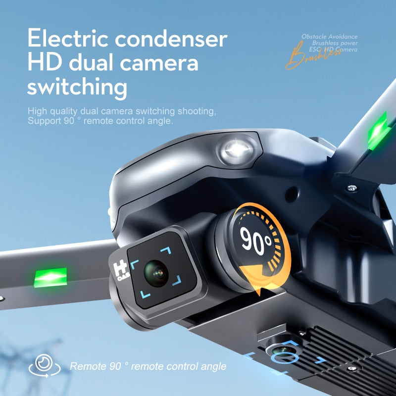 New LS KS11 Mini Drone 4K Professional 8K Dual Camera Obstacle Avoidance Optical Flow Positioning Brushless RC Dron Quadcopter 0 DailyAlertDeals