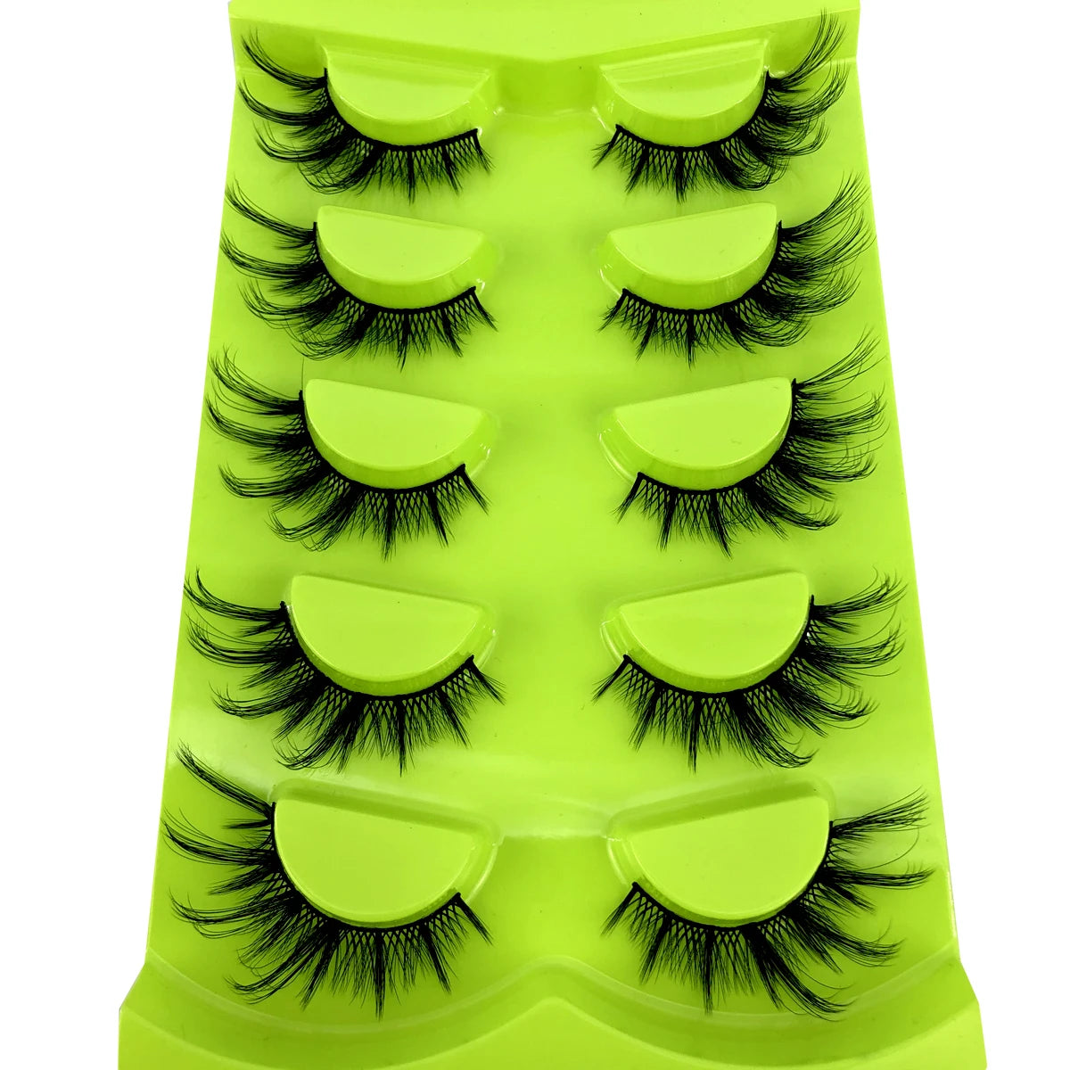 HBZGTLAD Cat eye Eyelashes 3D Natural False Lashes Fluffy Soft Cross 5 pairs Manga Lashes Wispy Natural Eyelash Extension Makeup DailyAlertDeals 5pairs-XMH-1