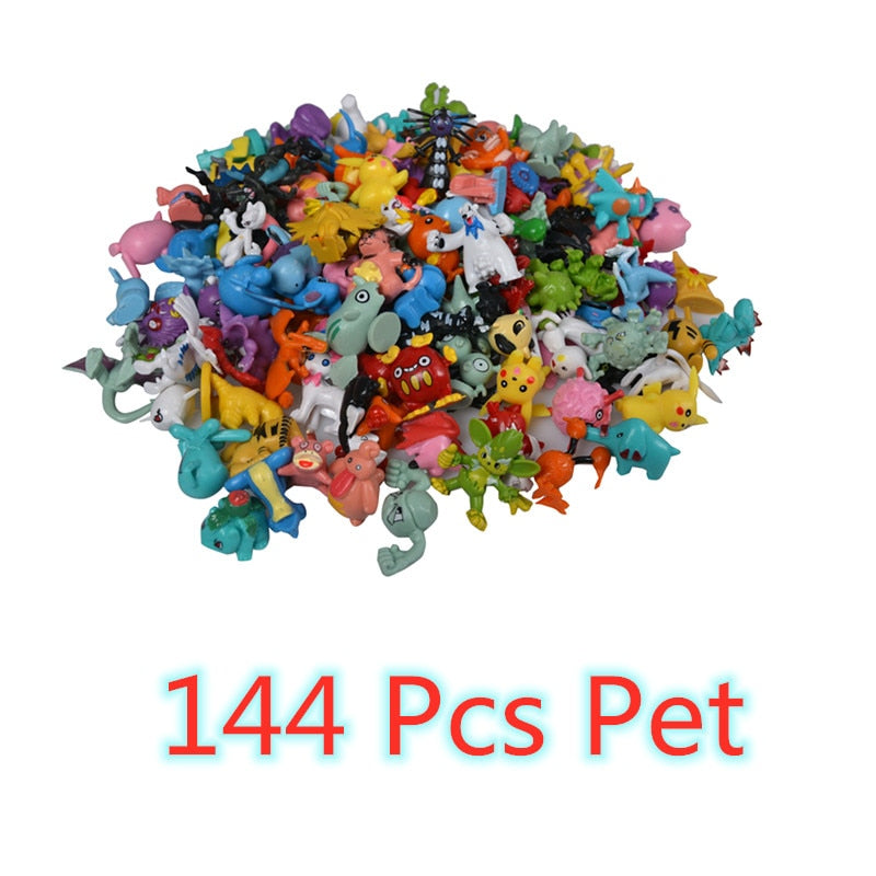 144 Style Pokemon Figure Toys Anime Pikachu Action Figure Model Ornamental Decoration Collect Toys For Children's Christmas Gift 0 DailyAlertDeals 144 Pcs