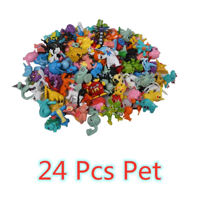 144 Style Pokemon Figure Toys Anime Pikachu Action Figure Model Ornamental Decoration Collect Toys For Children's Christmas Gift  DailyAlertDeals 24 Pcs
