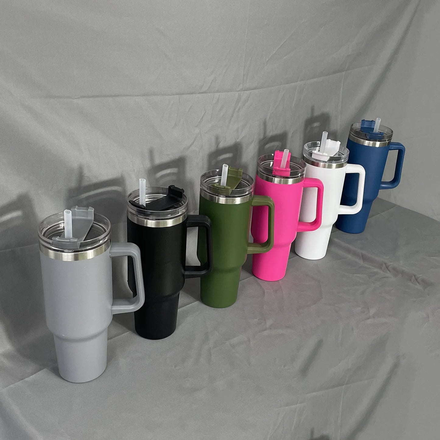 1PC Bingba Cup Car Large Capacity Portable Handle Cup Stainless Steel Insulation Cup Coffee Insulation Cup 40oz DailyAlertDeals