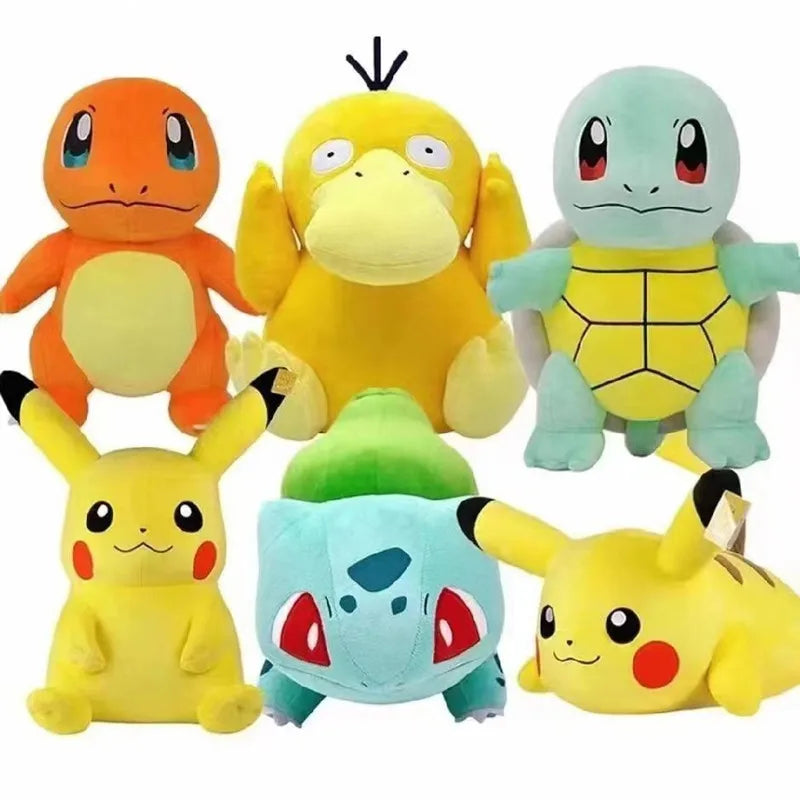 20cm Pokemon Stuffed Plush Toys Kawaii Pikachu Raichu Jenny Turtle Anime Doll Kids Birthday Christmas Gift DailyAlertDeals