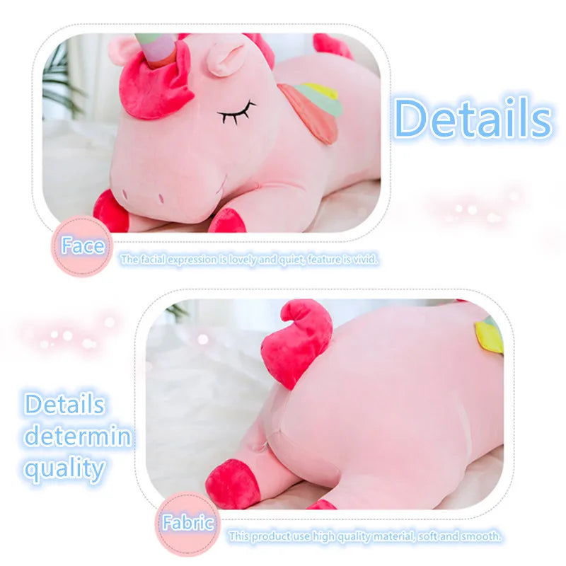 Kawaii Horse Plush 25/50cm Soft Stuffed Huggable Dolls Animal Acompany Toys Children Girl Birthday Gifts DailyAlertDeals