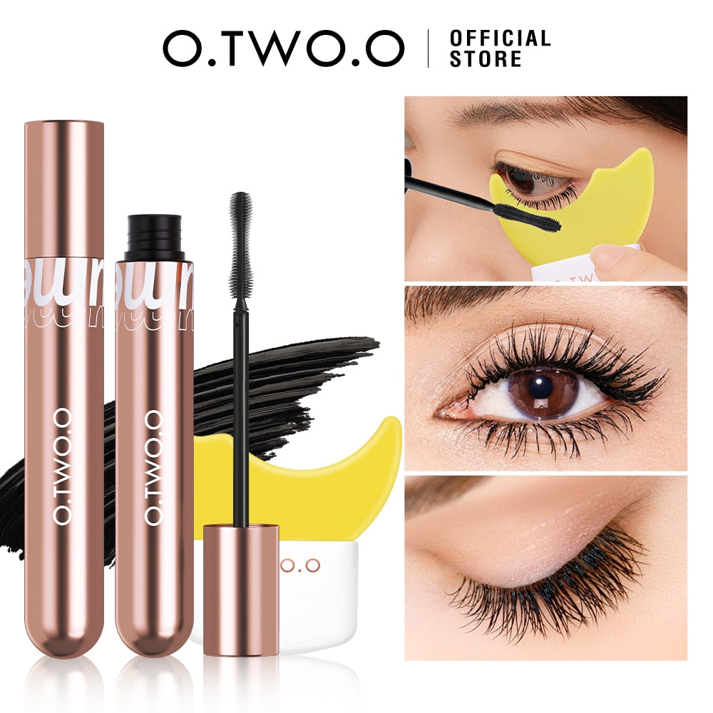 O.TWO.O Mascara 4d Silk Fiber Mascara Waterproof Extra Volume Smudge-proof Curling Lengthening Eyelash Extension Eye Makeup Tool 0 DailyAlertDeals Mascara With Tools China
