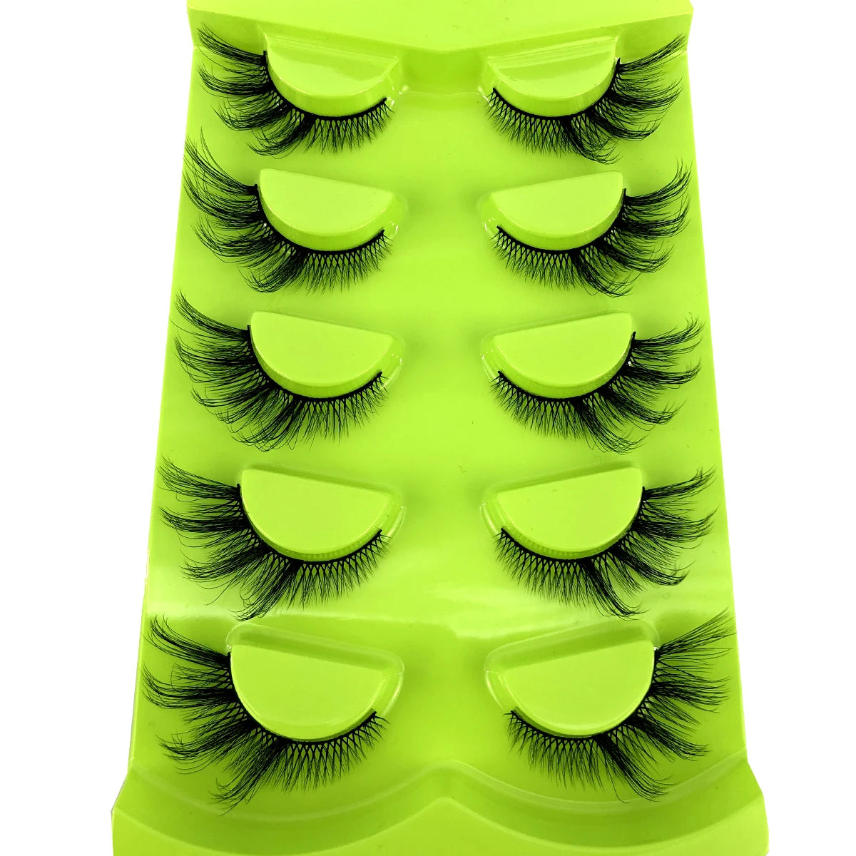 HBZGTLAD Cat eye Eyelashes 3D Natural False Lashes Fluffy Soft Cross 5 pairs Manga Lashes Wispy Natural Eyelash Extension Makeup DailyAlertDeals 5pairs-XMH-6