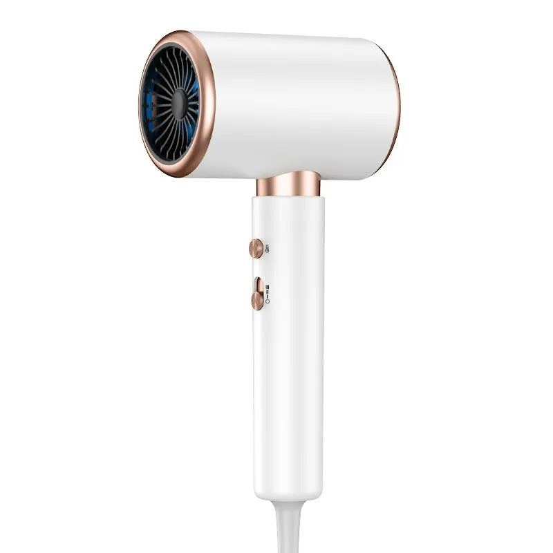Hair Dryer, High-Speed Electric Turbine Airflow, Low Noise, Constant Temperature And Quick Drying, Suitable For Home Salons. DailyAlertDeals White EU plug
