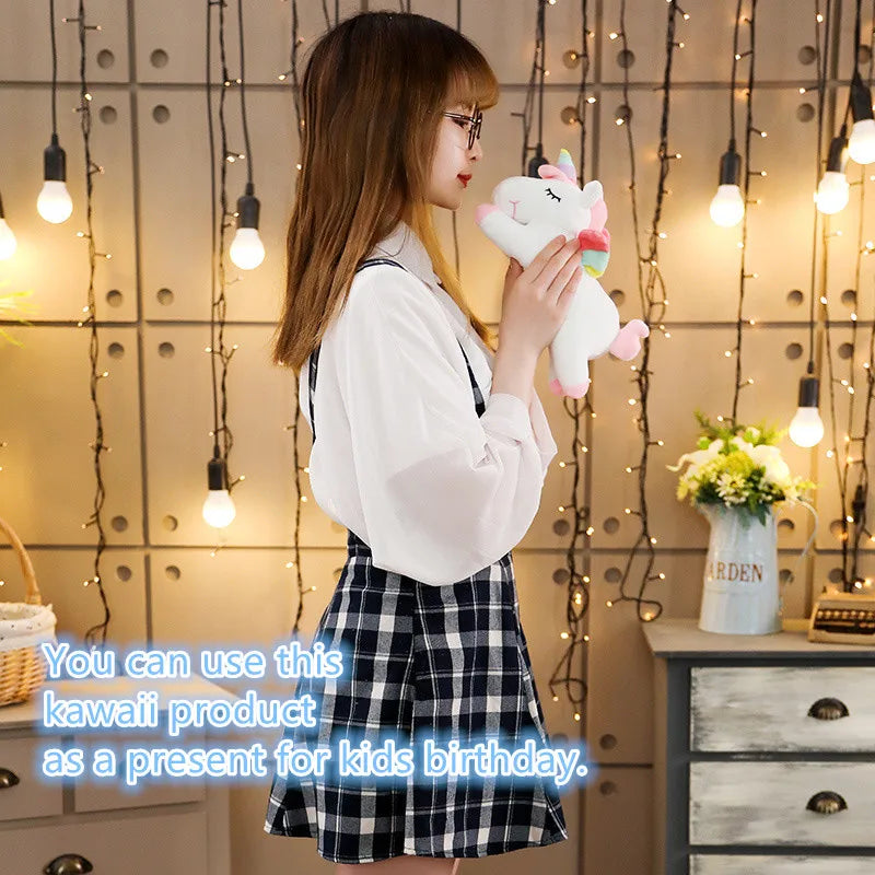 Kawaii Horse Plush 25/50cm Soft Stuffed Huggable Dolls Animal Acompany Toys Children Girl Birthday Gifts DailyAlertDeals