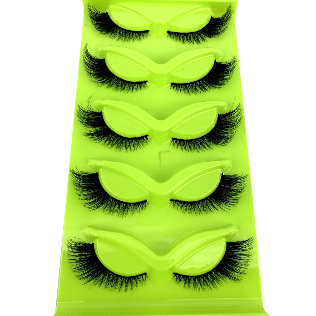 HBZGTLAD Cat eye Eyelashes 3D Natural False Lashes Fluffy Soft Cross 5 pairs Manga Lashes Wispy Natural Eyelash Extension Makeup DailyAlertDeals 5pairs-MF-7