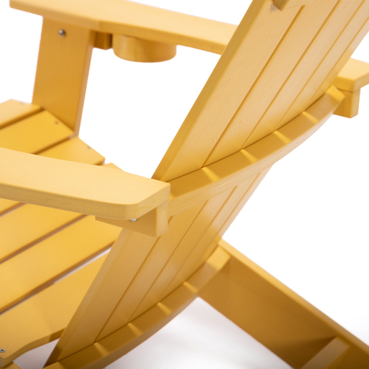 TALE Adirondack Chair Backyard Outdoor Furniture Painted Seating With Cup Holder All-Weather And Fade-Resistant Plastic Wood Ban Amazon Home & Garden Orange Felix