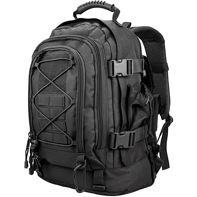 Extra Large 60L Tactical Backpack for Men Women Outdoor Water Resistant Hiking Backpacks Travel Backpack Laptop Backpacks 0 DailyAlertDeals Black China