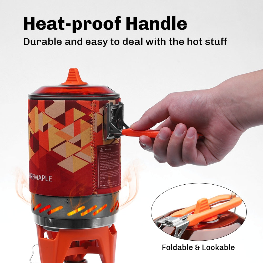 Fire Maple X2 Outdoor Gas Stove Burner Tourist Portable Cooking System With Heat Exchanger Pot FMS-X2 Camping Hiking Gas Cooker Portable Cooking Stoves DailyAlertDeals