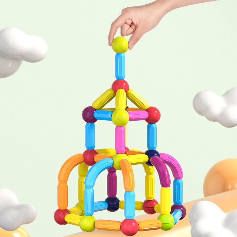 Kids Magnetic Construction Set Magnetic Balls Stick Building Blocks Montessori Educational Toys For Children Gift Montessori Educational Toys For Children Gift DailyAlertDeals