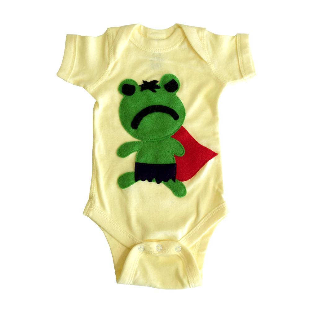 Super Hero Onesie - Team Super Animals - Hopper Baby Clothing Sky Blue Milo